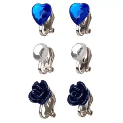 Souza For Kids 3 Paar Clipoorbellen - Blauw