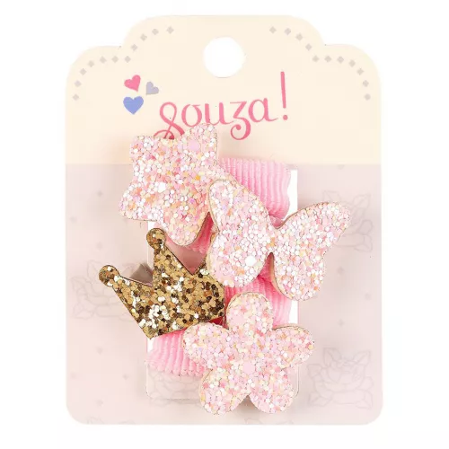 Souza For Kids Haarelastiekjes Carolina - Roze - 4st