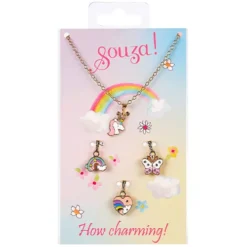 Souza For Kids Ketting Met Vier Bedeltjes - Wonderen