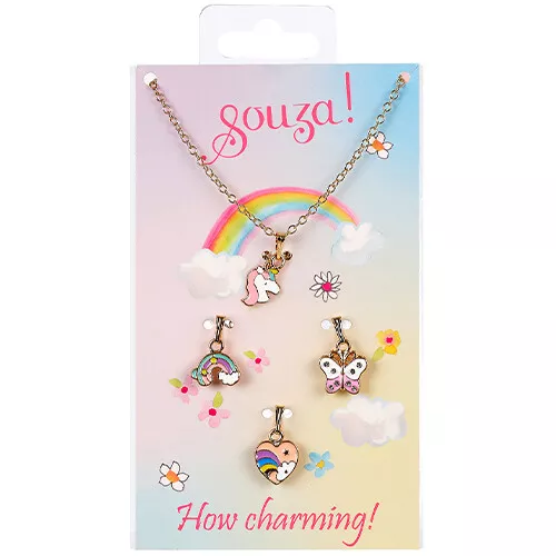 Souza For Kids Ketting Met Vier Bedeltjes - Wonderen