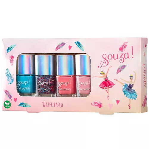 Souza For Kids Nagellak Op Waterbasis Zwanenmeer - 4st